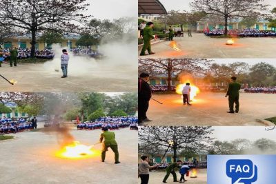 TỔ CHỨC TUYÊN TRUYỀN PHÒNG CHÁY CHỮA CHÁY VÀ CÁC TAI TỆ NẠN TRONG HỌC ĐƯỜNG