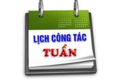 LỊCH CÔNG TÁC TUẦN 26 TỪ 16/3/2026-22/3/2026