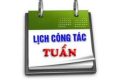 LỊCH CÔNG TÁC TUẦN 28 TỪ 30/3/2026-5/4/2026